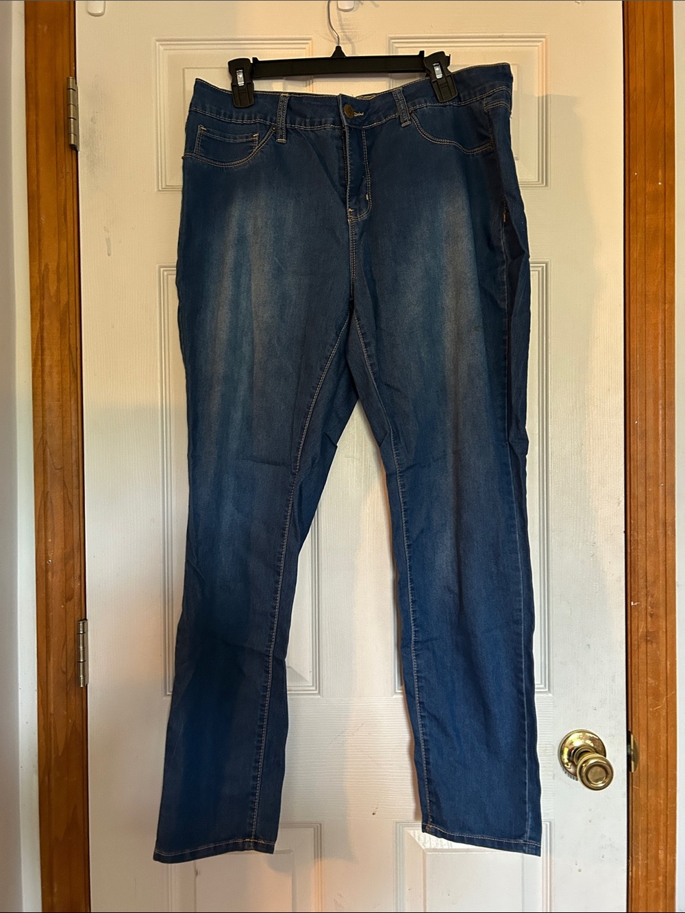 Royalty For Me Women's Straight-Leg Dark Blue Jeans